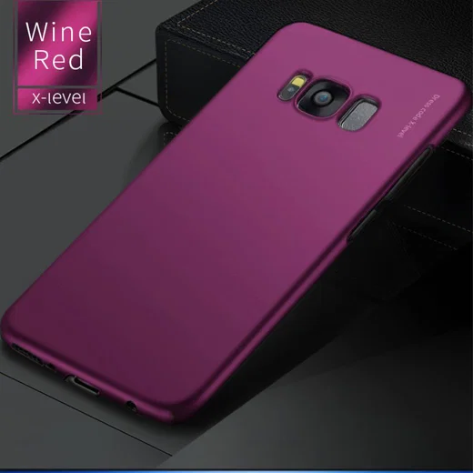 X-Level Knight Frosted Back Cover Samsung Galaxy S8 Wijn Rood afbeelding 2