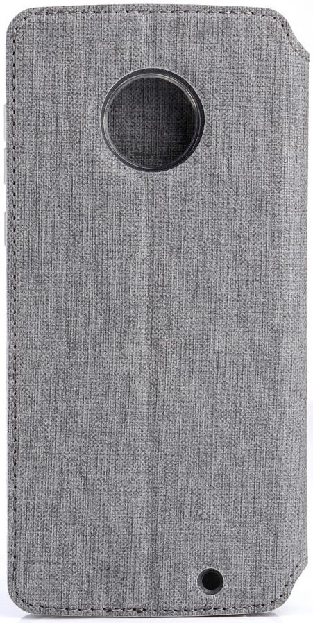 Motorola Moto G6 Plus Portemonnee Hoesje Grijs afbeelding 4