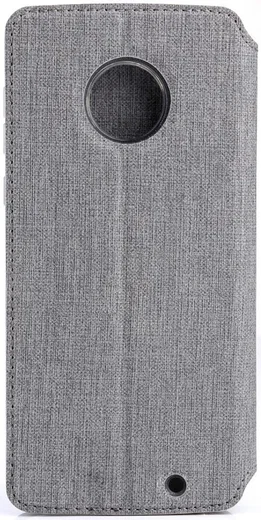 Motorola Moto G6 Plus Portemonnee Hoesje Grijs afbeelding 4