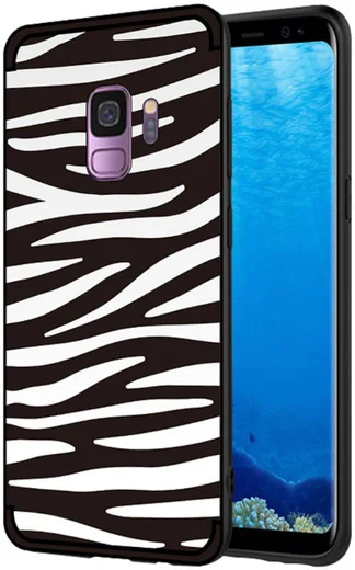 Samsung Galaxy S9 TPU Back Cover met Zebra Print afbeelding 1