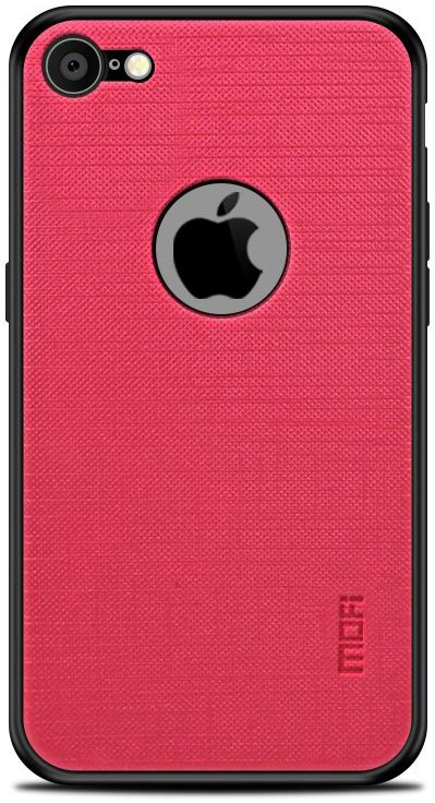 MOFI Bright Shield Stoffen Hybride Hoesje Apple iPhone 8 Rood afbeelding 1