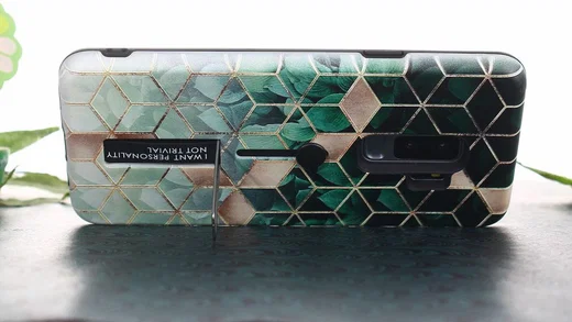 Samsung Galaxy S9 Plus Hybride Hoesje met Kubus Print afbeelding 2