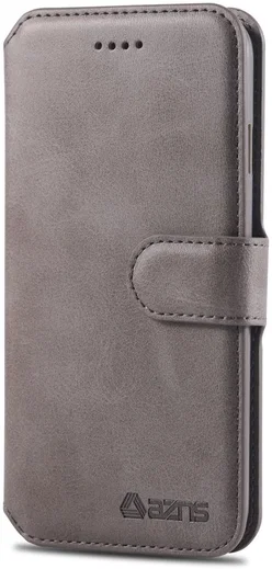 AZNS Apple iPhone SE (2020/2022) Hoesje Retro Wallet Book Case Grijs afbeelding 6