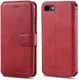 AZNS Apple iPhone SE (2020/2022) Hoesje Retro Wallet Book Case Rood afbeelding 8