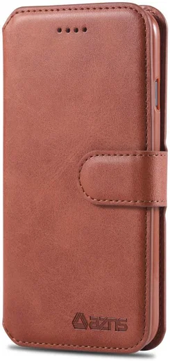 AZNS Apple iPhone SE (2020/2022) Hoesje Retro Wallet Book Case Bruin afbeelding 6