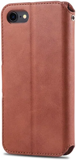 AZNS Apple iPhone SE (2020/2022) Hoesje Retro Wallet Book Case Bruin afbeelding 7