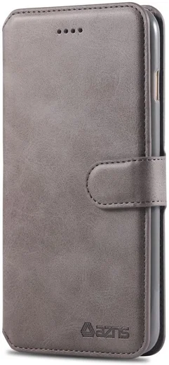 Apple iPhone 6S Portemonnee Hoesje Grijs afbeelding 1