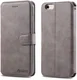 Apple iPhone 6S Portemonnee Hoesje Grijs afbeelding 5
