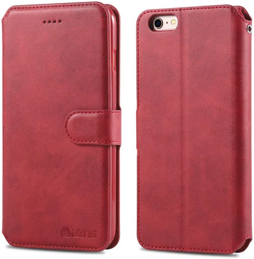 Apple iPhone 6S Portemonnee Hoesje Rood afbeelding 3