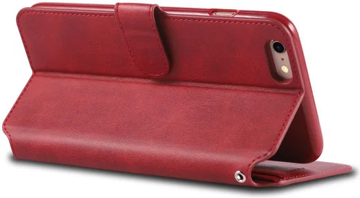 Apple iPhone 6S Portemonnee Hoesje Rood afbeelding 7