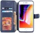 Apple iPhone 6S Portemonnee Hoesje Blauw afbeelding 2