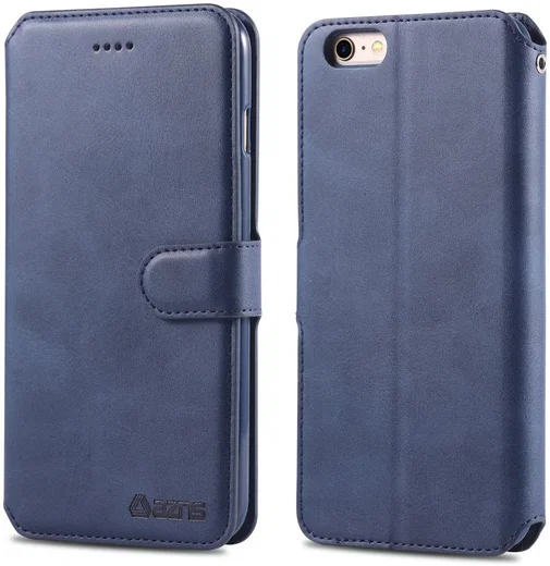 Apple iPhone 6S Portemonnee Hoesje Blauw afbeelding 3