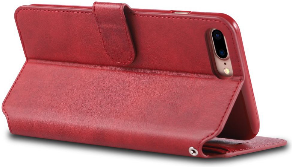 Apple iPhone 8 Plus Portemonnee Hoesje Rood afbeelding 3