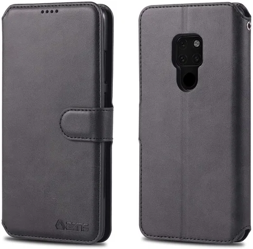 Huawei Mate 20 Portemonnee Hoesje Zwart afbeelding 3