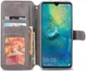 Huawei Mate 20 Portemonnee Hoesje Grijs afbeelding 2