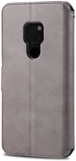 Huawei Mate 20 Portemonnee Hoesje Grijs afbeelding 7