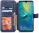 Huawei Mate 20 Portemonnee Hoesje Blauw afbeelding 2