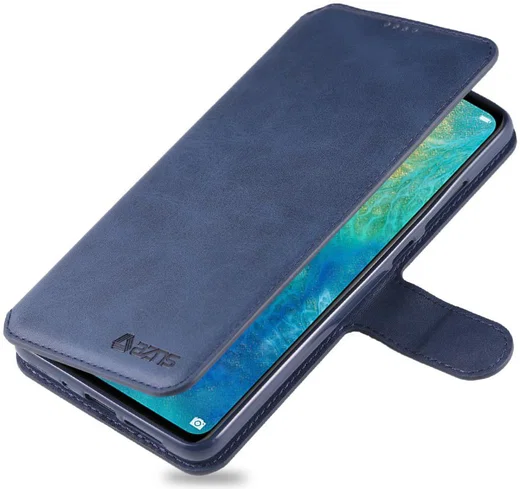 Huawei Mate 20 Portemonnee Hoesje Blauw afbeelding 1