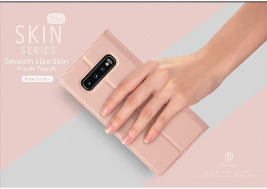 Dux Ducis Book Case Samsung Galaxy S10 Plus Hoesje Roze Goud afbeelding 10