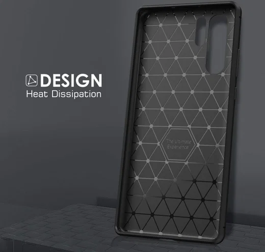 Huawei P30 Pro Siliconen Carbon Hoesje Zwart afbeelding 16