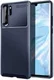 Huawei P30 Pro Siliconen Carbon Hoesje Blauw afbeelding 1