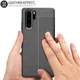 Huawei P30 Pro Hoesje met Kunstleer Coating Zwart afbeelding 5