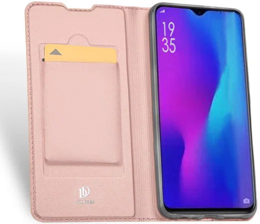 Dux Ducis Book Case Huawei P30 Hoesje Roze Goud afbeelding 2