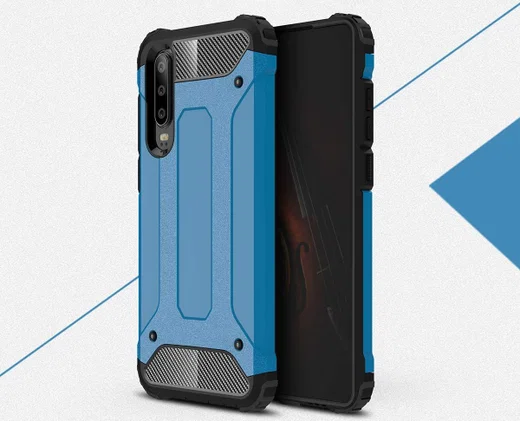 Huawei P30 Hybride Hoesje Blauw afbeelding 3