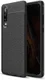 Huawei P30 Hoesje TPU Met Leren Textuur Zwart afbeelding 1