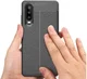 Huawei P30 Hoesje TPU Met Leren Textuur Zwart afbeelding 3