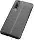 Huawei P30 Hoesje TPU Met Leren Textuur Zwart afbeelding 4