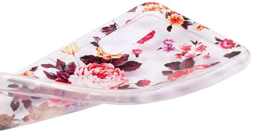 Huawei P30 Transparant TPU Hoesje met Bloem Opdruk afbeelding 5