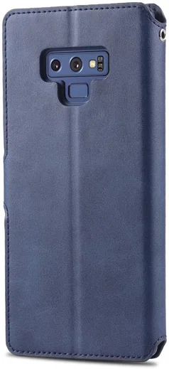 Samsung Galaxy Note 9 Portemonnee Hoesje Donker Blauw afbeelding 6
