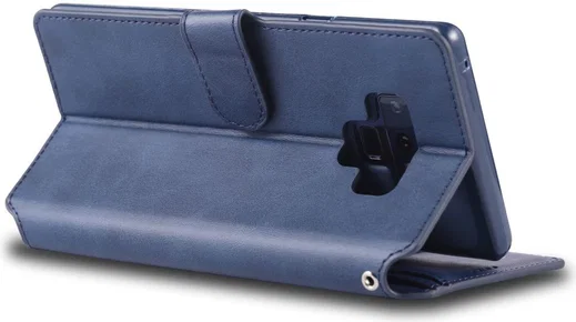 Samsung Galaxy Note 9 Portemonnee Hoesje Donker Blauw afbeelding 7