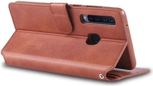 Samsung Galaxy A9 (2018) Stijlvol Portemonnee Hoesje Bruin afbeelding 7