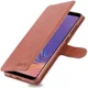 Samsung Galaxy A9 (2018) Stijlvol Portemonnee Hoesje Bruin afbeelding 1