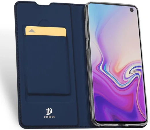 Dux Ducis Premium Book Case Samsung Galaxy S10 Hoesje Blauw afbeelding 2