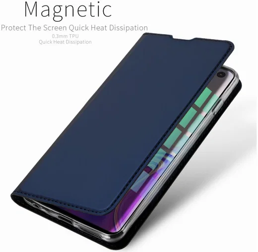 Dux Ducis Premium Book Case Samsung Galaxy S10 Hoesje Blauw afbeelding 10