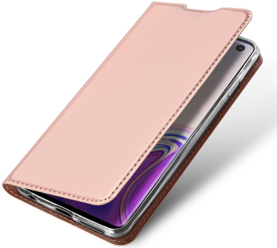 Dux Ducis Premium Book Case Samsung Galaxy S10 Hoesje Roze Goud afbeelding 1