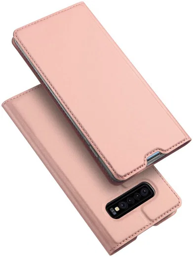 Dux Ducis Premium Book Case Samsung Galaxy S10 Hoesje Roze Goud afbeelding 5