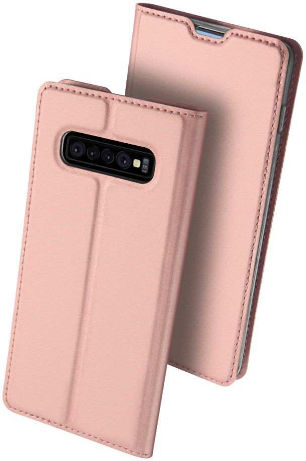 Dux Ducis Premium Book Case Samsung Galaxy S10 Hoesje Roze Goud afbeelding 6