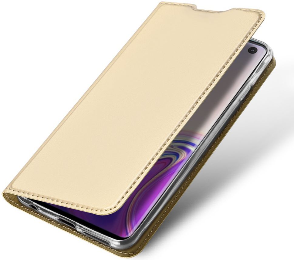 Dux Ducis Premium Book Case Samsung Galaxy S10 Hoesje Goud afbeelding 1