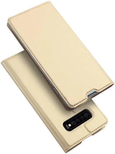 Dux Ducis Premium Book Case Samsung Galaxy S10 Hoesje Goud afbeelding 5