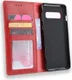Samsung Galaxy S10 Vintage Portemonnee Hoesje Rood afbeelding 5