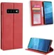 Samsung Galaxy S10 Vintage Portemonnee Hoesje Rood afbeelding 7
