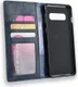 Samsung Galaxy S10 Vintage Portemonnee Hoesje Blauw afbeelding 5