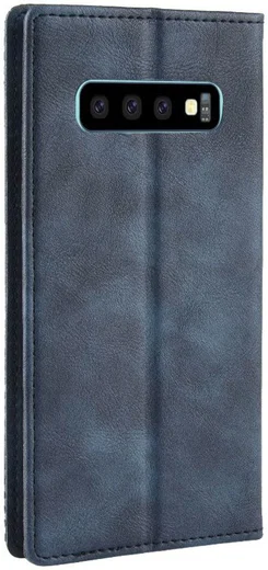 Samsung Galaxy S10 Vintage Portemonnee Hoesje Blauw afbeelding 6