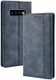 Samsung Galaxy S10 Vintage Portemonnee Hoesje Blauw afbeelding 3