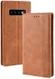 Samsung Galaxy S10 Vintage Portemonnee Hoesje Bruin afbeelding 3