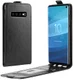 Samsung Galaxy S10 Flip Hoesje Verticaal Zwart afbeelding 1